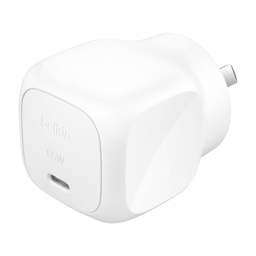 Belkin Boostcharge Compact USB-C 65W Wall Charger - White