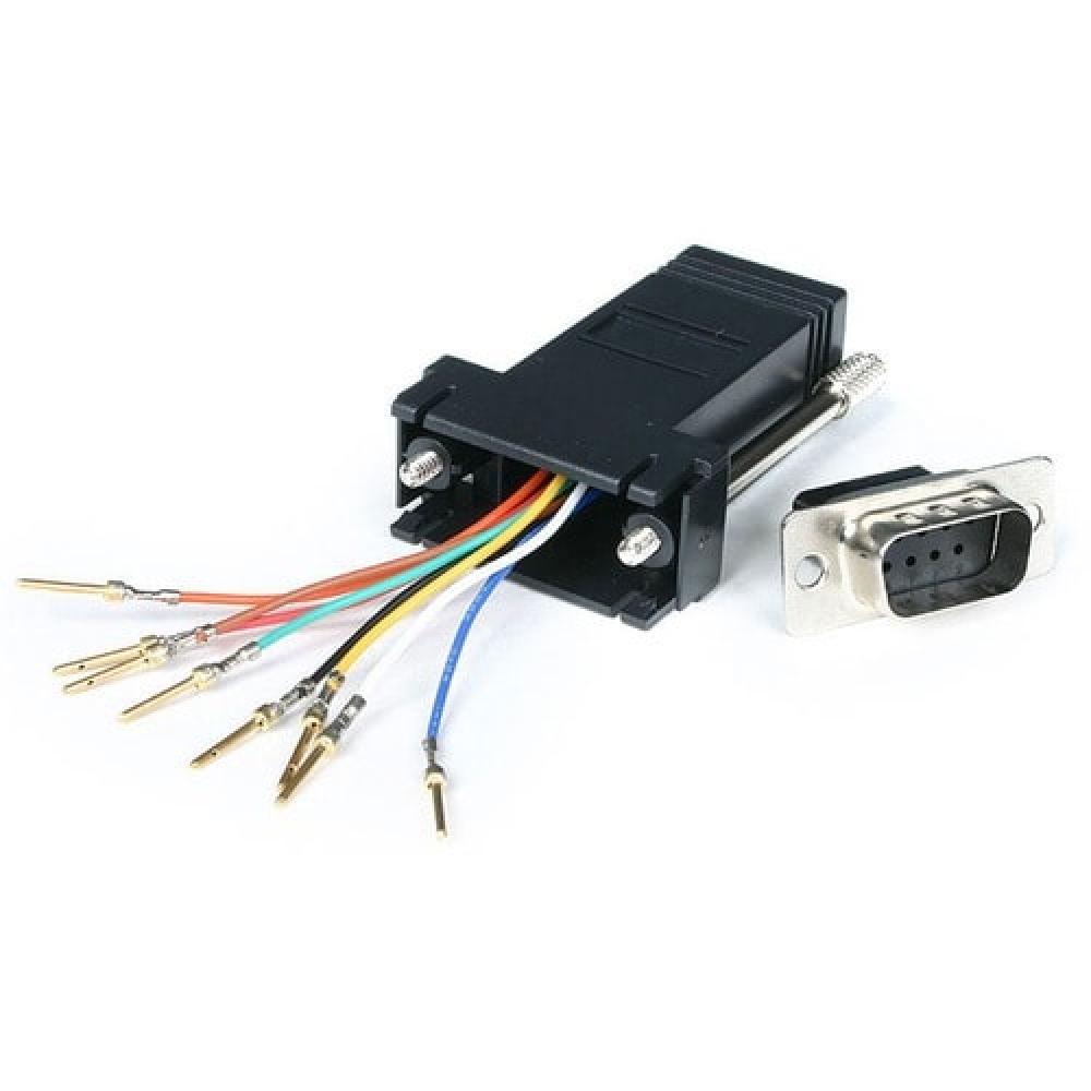 StarTech DB9 to RJ45 Modular Serial Adapter Black