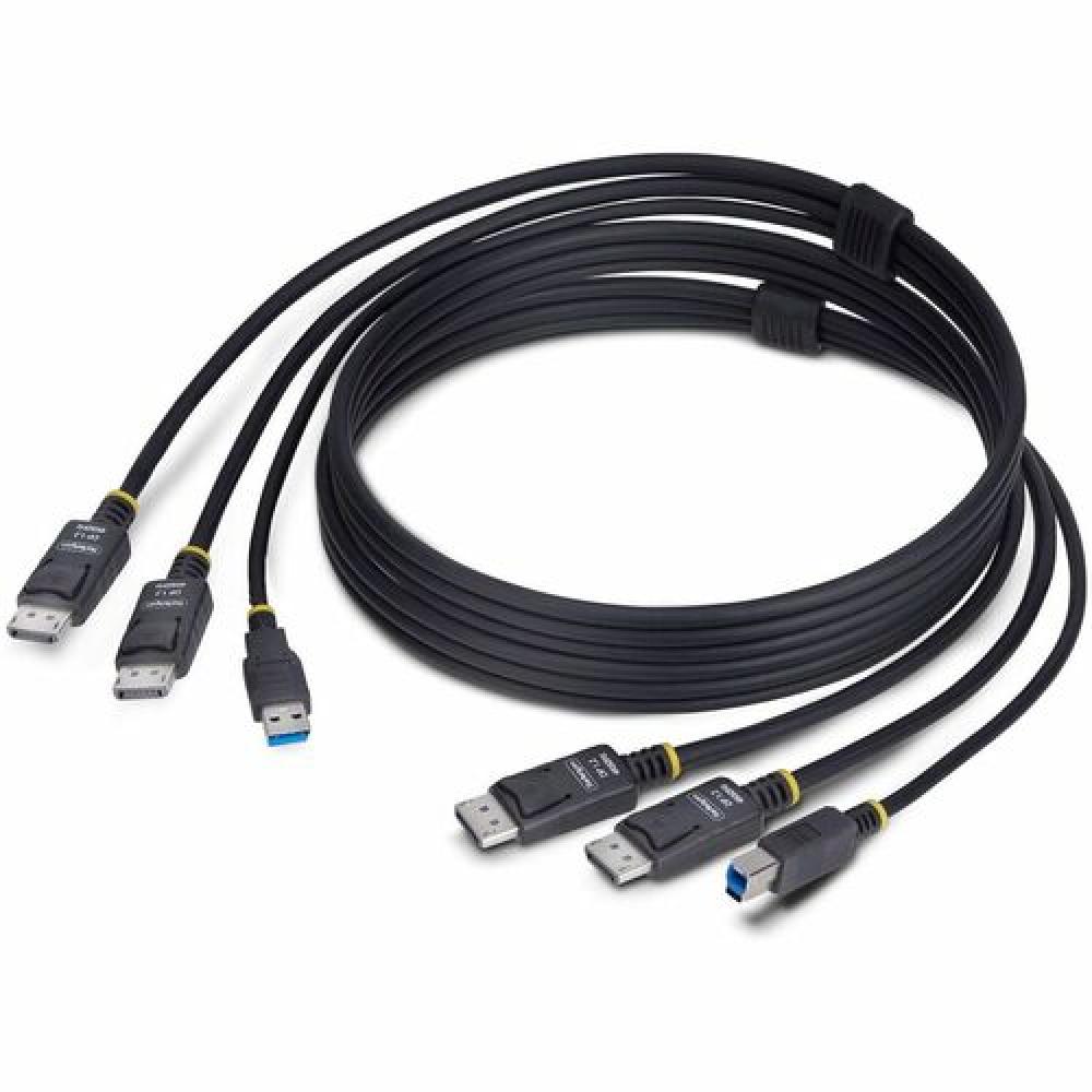 StarTech Dual DisplayPort USB KVM Cable 1.8m