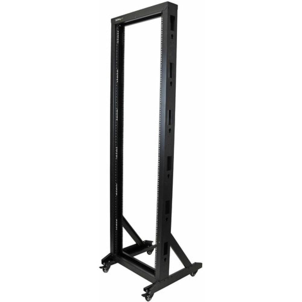 StarTech 42U 2 Post Server Rack With Casters