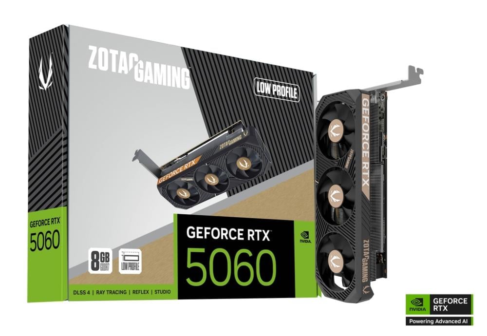 Zotac Nvidia RTX 5060 Low Profile 8GB GDDR7 Graphics Card