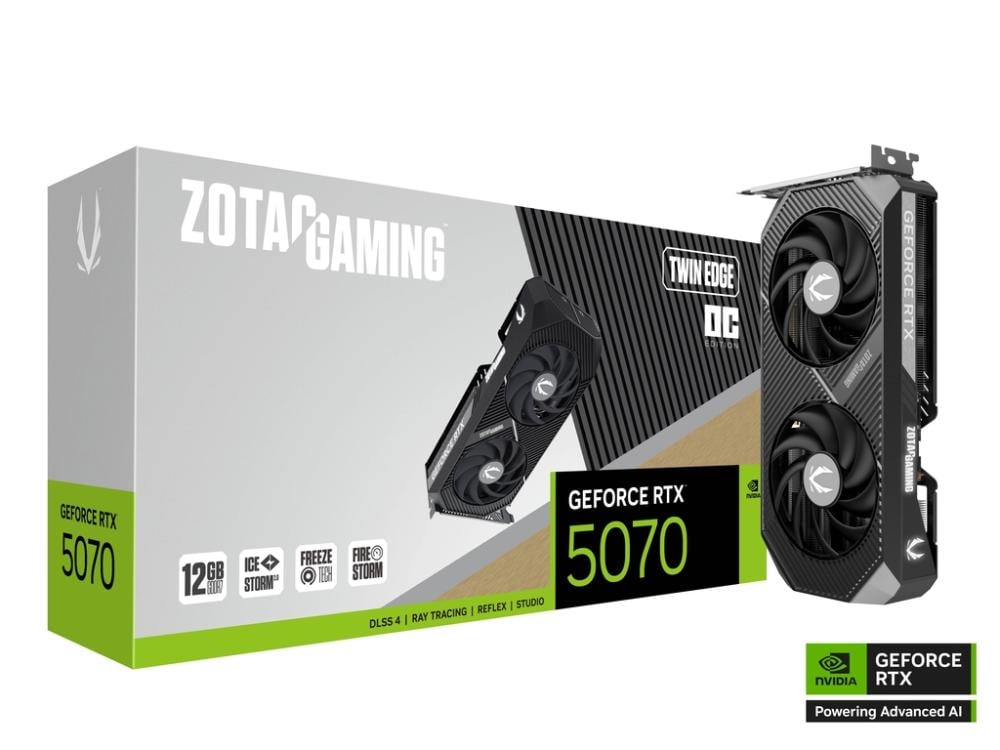 Zotac Nvidia RTX 5070 Twin Edge OC 12GB Graphics Card