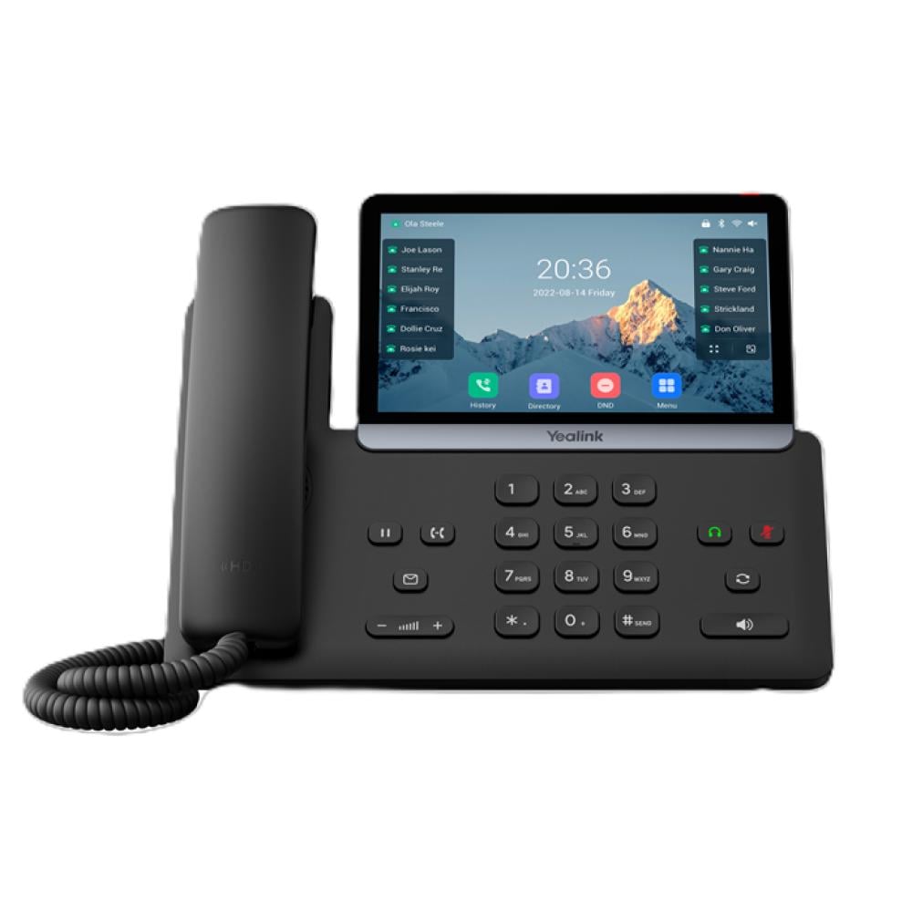 Yealink IP Desk Phone 7 Inch Touchscreen 16 SIP Accounts HD Voice
