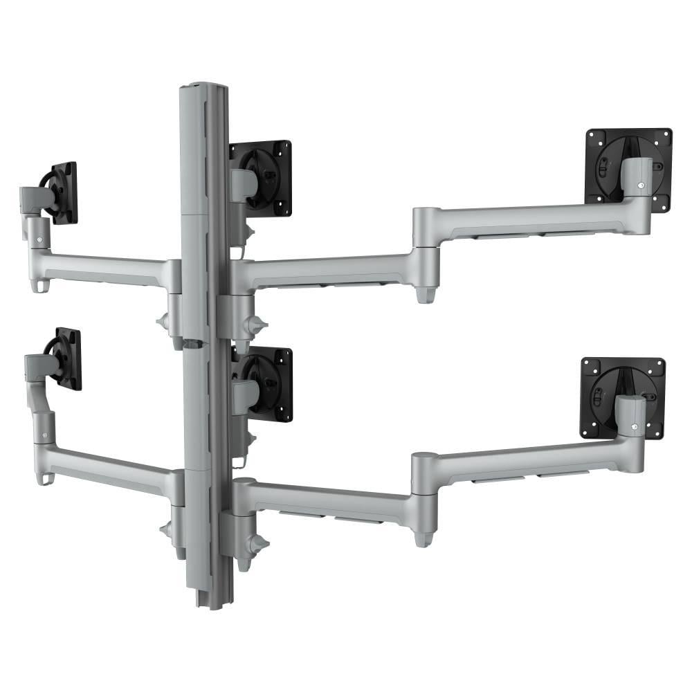 Atdec Awms-6-13717 Multi Monitor Desk Mount Grommet Clamp Silver AWMS-6-13717-G-S