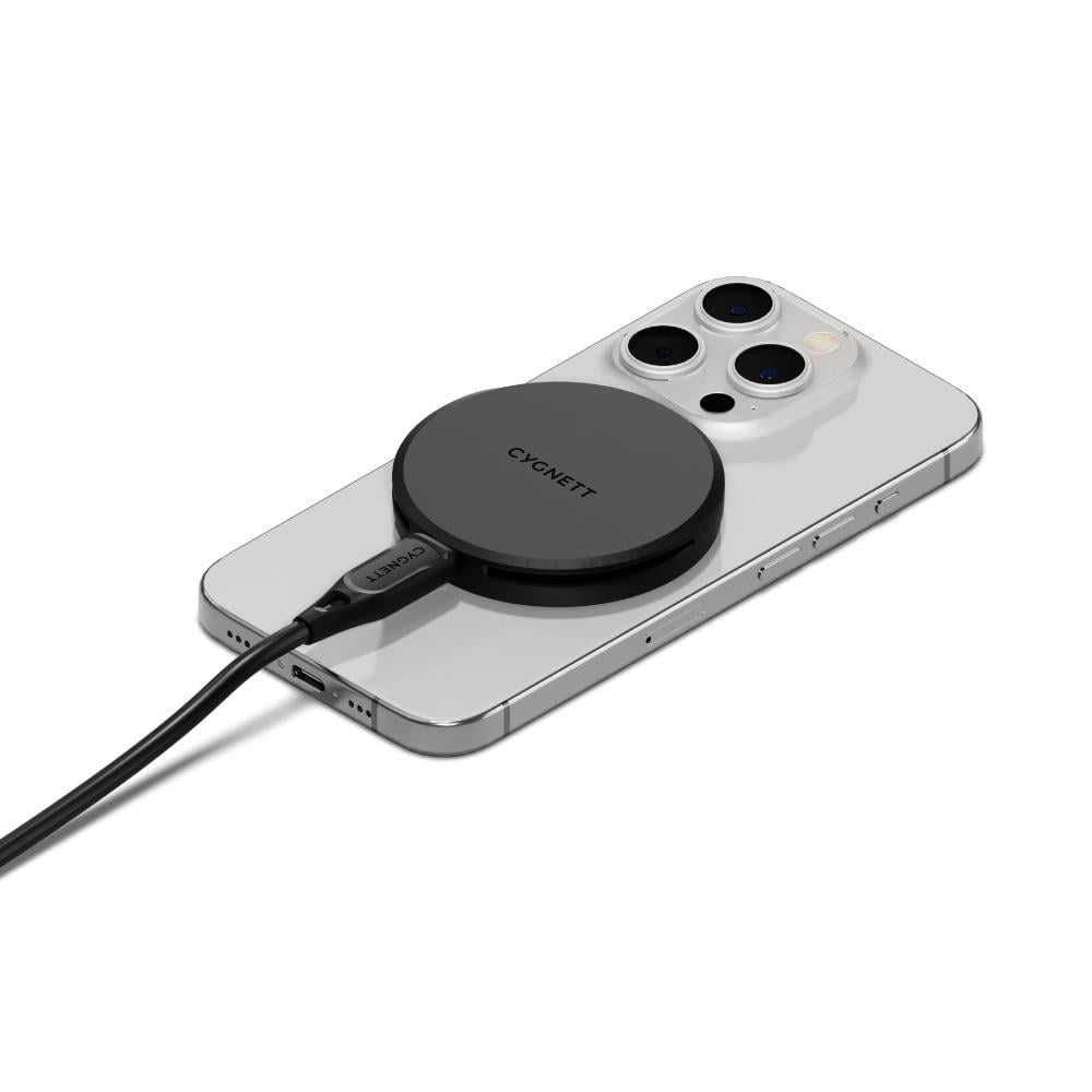 Cygnett ChargePuck Qi2 15W Wireless Charger Black
