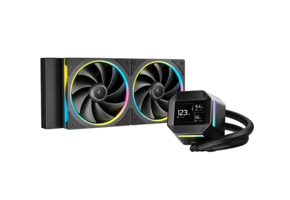 Deepcool LM240 ARGB 240mm Liquid CPU Cooler with LCD Display