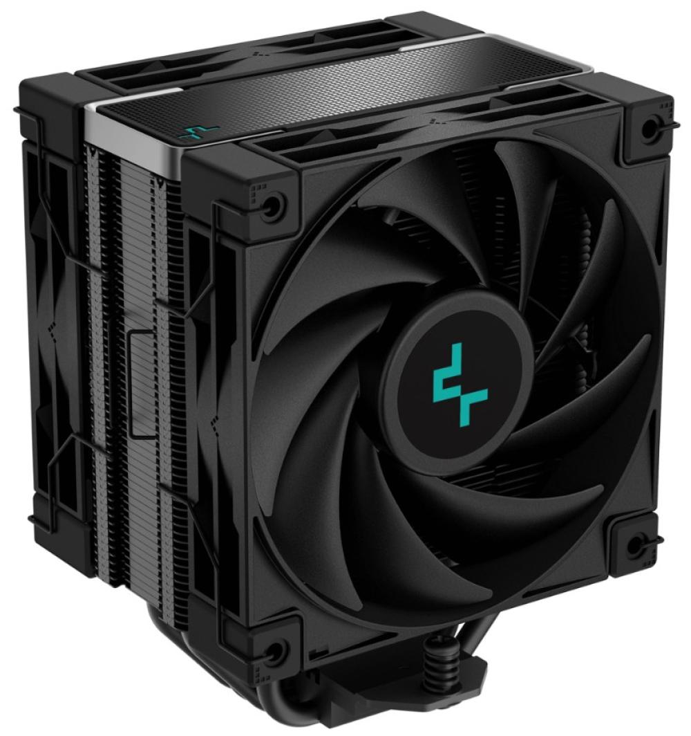 Deepcool AK400 Zero Dark Plus Dual-Fan CPU Air Cooler with 4 Heat Pipes