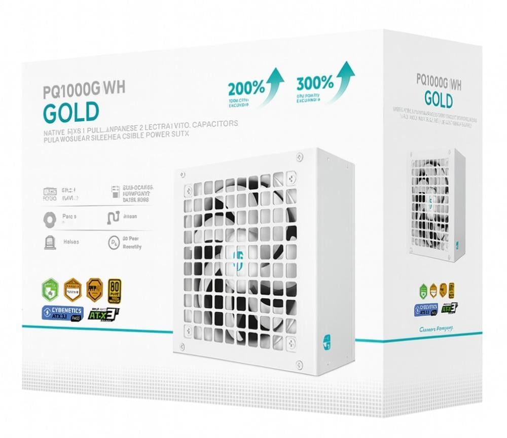 Deepcool PQ1000G White 1000W 80 Plus Gold Fully Modular Power Supply