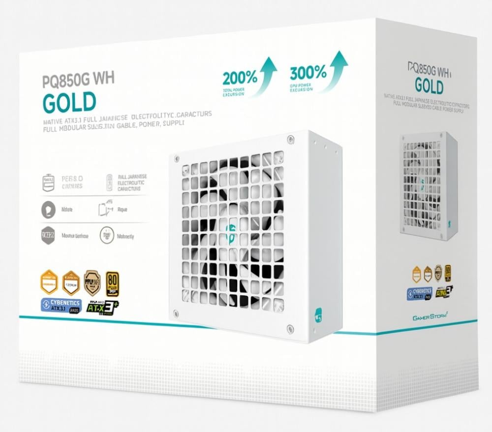 Deepcool PQ850G White 850W 80 Plus Gold Fully Modular Power Supply