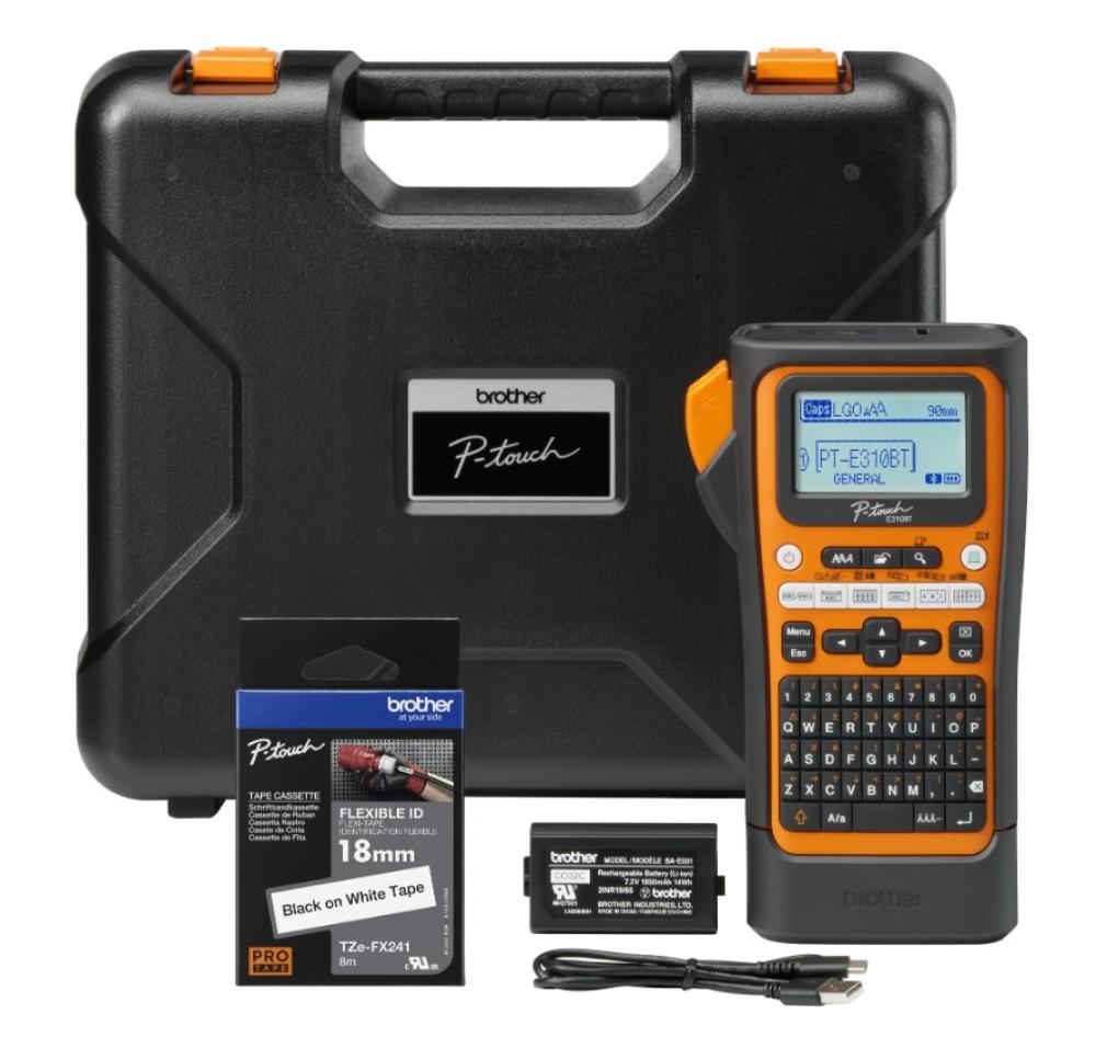 Brother P-Touch E310BT Industrial Handheld Label Printer with Bluetooth