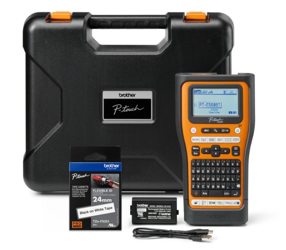 Brother P-Touch E560BT Industrial Label Printer with Auto Cutter
