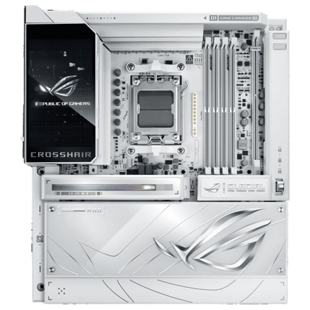 Asus ROG CROSSHAIR X870E GLACIAL AM5 Gaming Motherboard