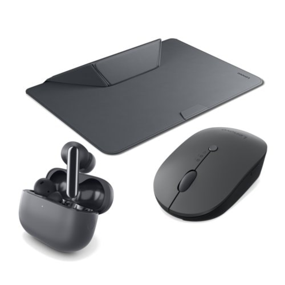 Lenovo Multi Device Wireless Mouse X9 Edition with TWS ANC Earbuds and Origami X9 15.3 Inch Laptop Sleeve