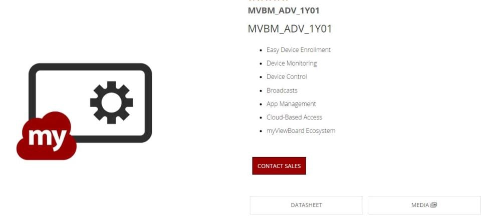 ViewSonic myViewBoard Manager Advanced 1 Year License