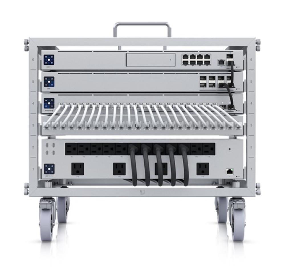 Ubiquiti 6U Mini Rack Compact Stackable Open Frame Rack