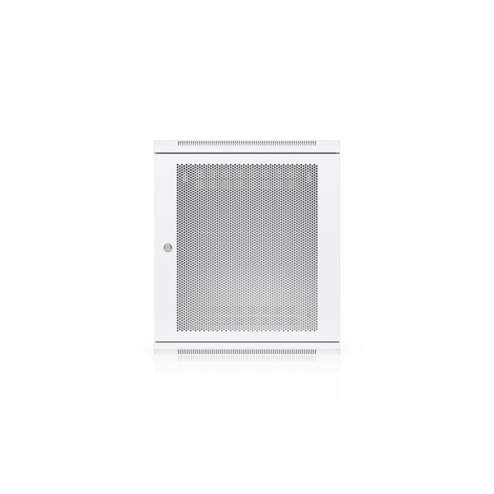 Ubiquiti 12U 450mm Wall Mount Rack Cabinet with Cooling Fans Perforated Front Door