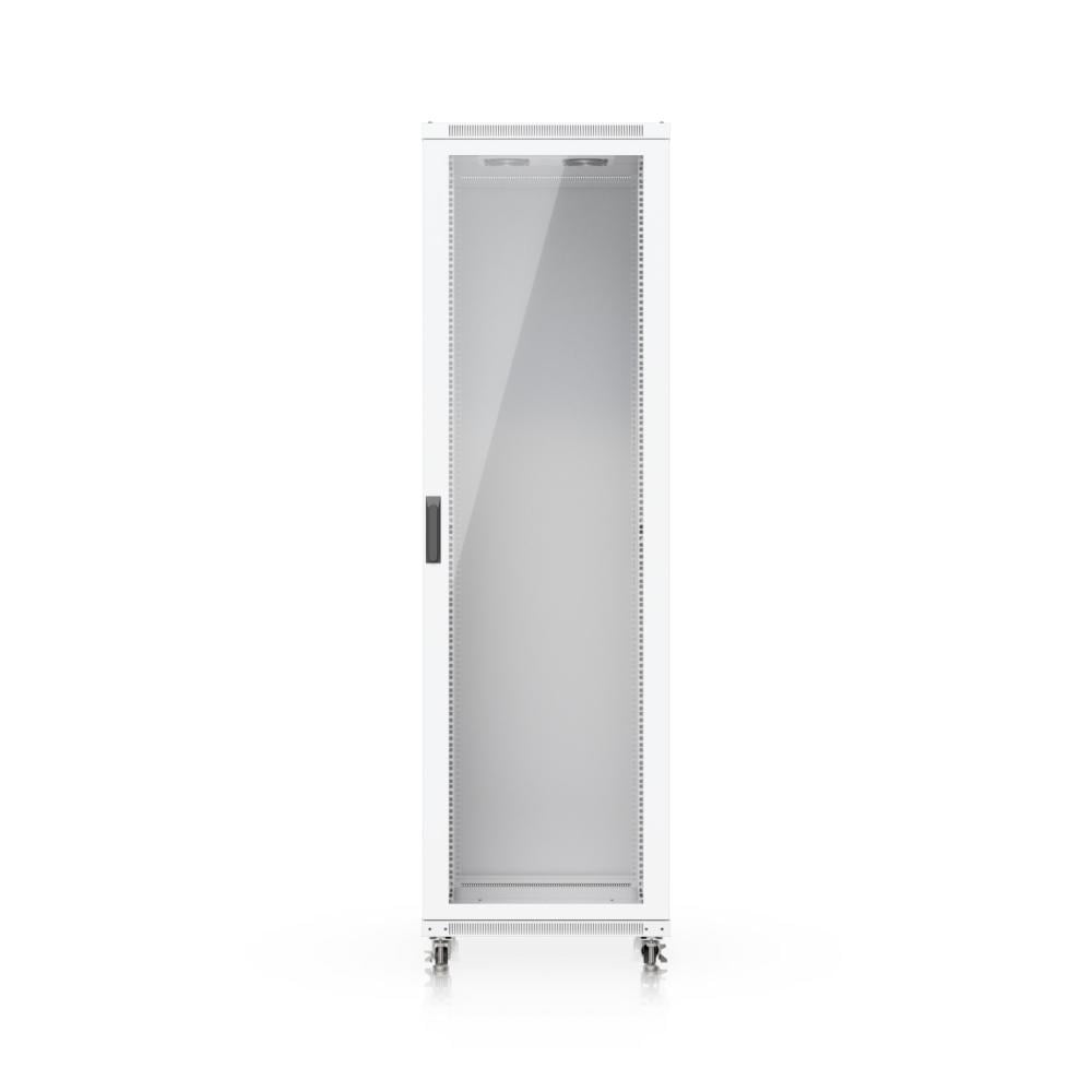 Ubiquiti 42U 800mm Floor Rack Cabinet with Cooling Fans Glass Front Door