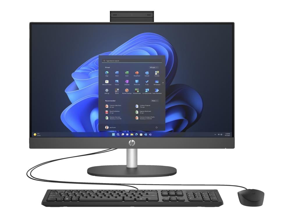 HP ProOne 240 G10 24 Inch Intel i7 1355U 16GB 512GB SSD Win 11 Pro All-in-One Desktop PC BW3T0AT