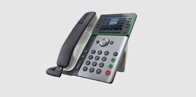 HP Poly Edge E Series Blue Handset 5 Pieces