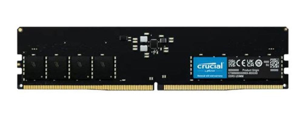 Crucial 32GB DDR5 4800MHz CL40 UDIMM Desktop PC Memory High Speed RAM Module CT32G48C40U5T