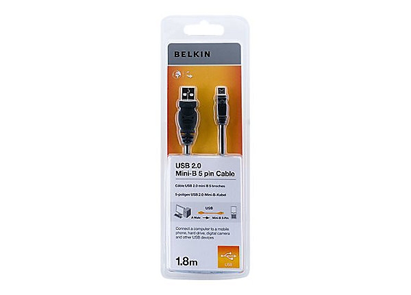 BELKIN Usb2.0 A - Mini B Cable 1.8m ( F3U155BT1.8M