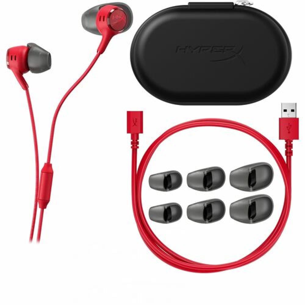 HP HyperX Cloud Earbuds III S Red Gaming Earphones Lightweight In-Ear Headset BN7S2AA