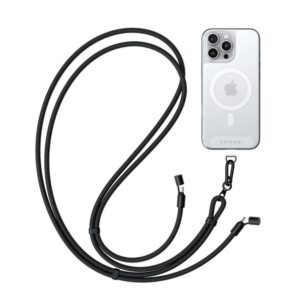 Satechi OnTheGo USB C Lanyard Cable 60W Black