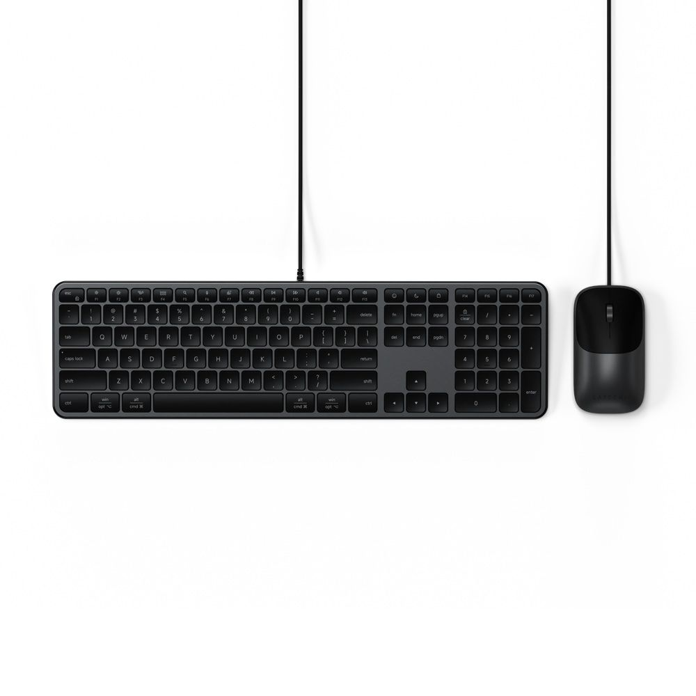 Satechi Slim CLX3 USB C Keyboard & Mouse Combo Space Black
