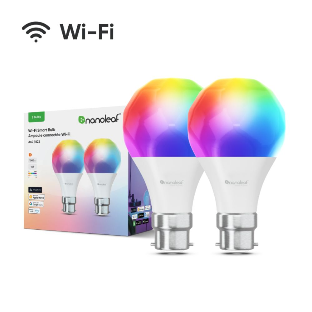 Nanoleaf Essentials Smart Bulb B22 Wi-Fi 2 Pack