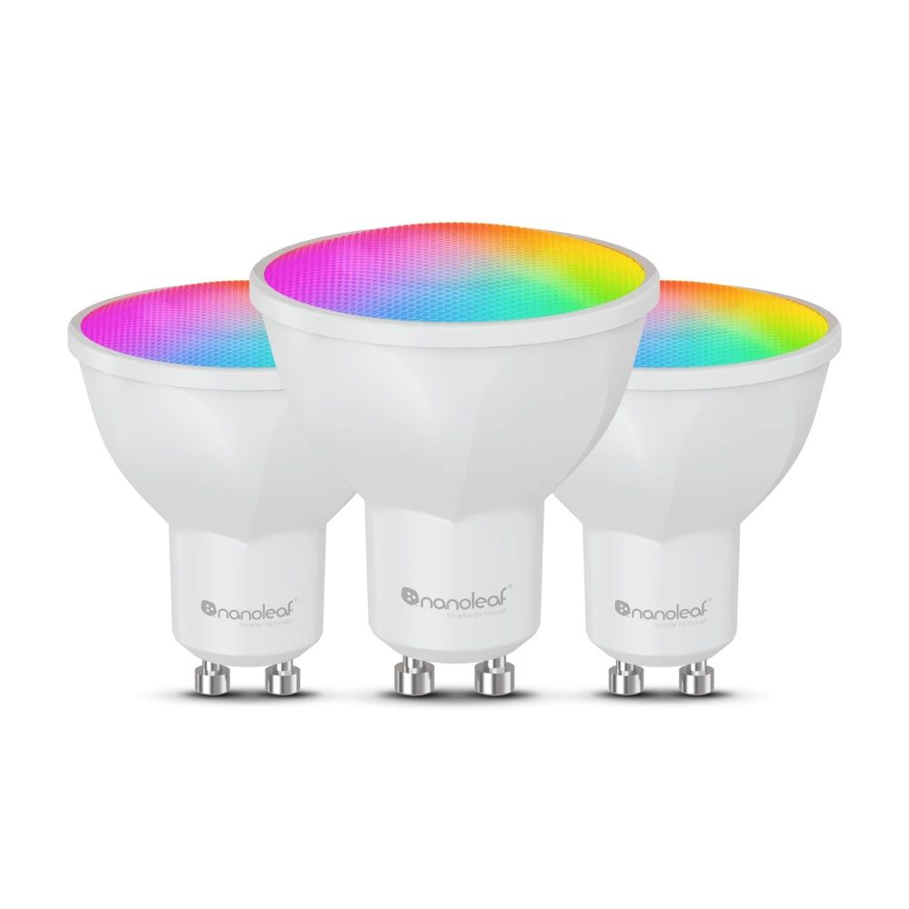 Nanoleaf Essentials Colour Smart LED Bulb GU10 Wi-Fi 3 Pack