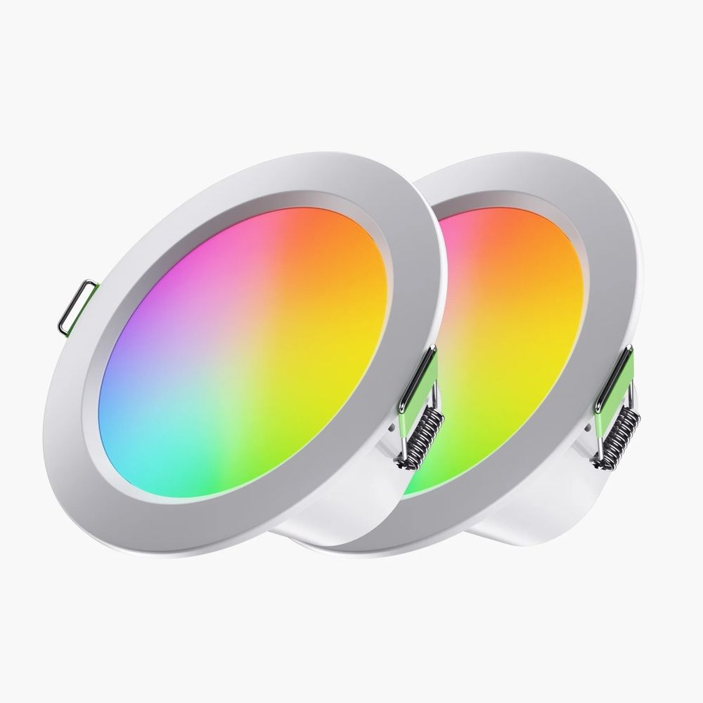Nanoleaf Essentials Colour Smart LED Downlight Wi-Fi 2 Pack