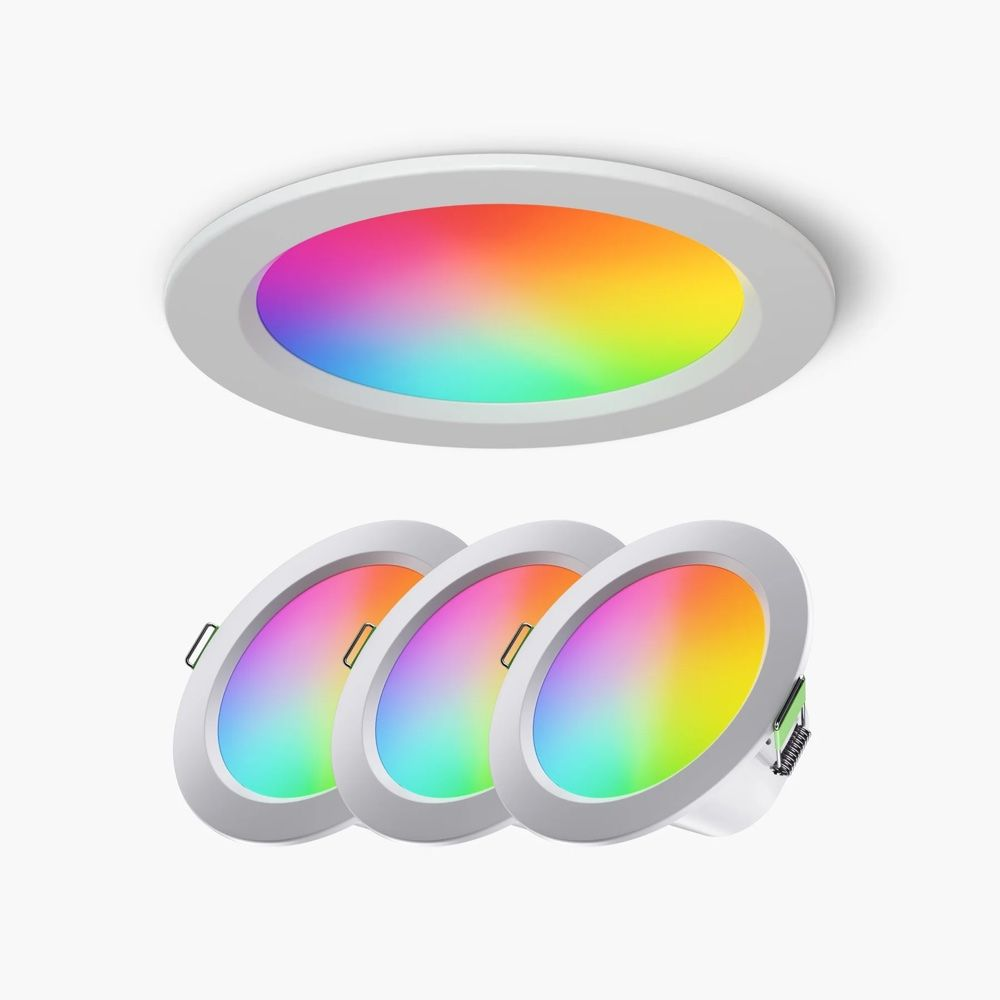Nanoleaf Essentials Colour Smart LED Downlight Wi-Fi 4 Pack