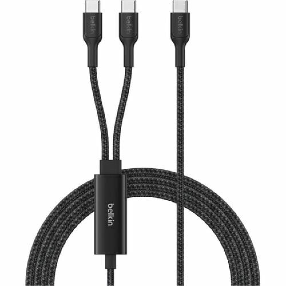 Belkin BoostCharge Pro 140W Dual USB C Cable 1.5m Black