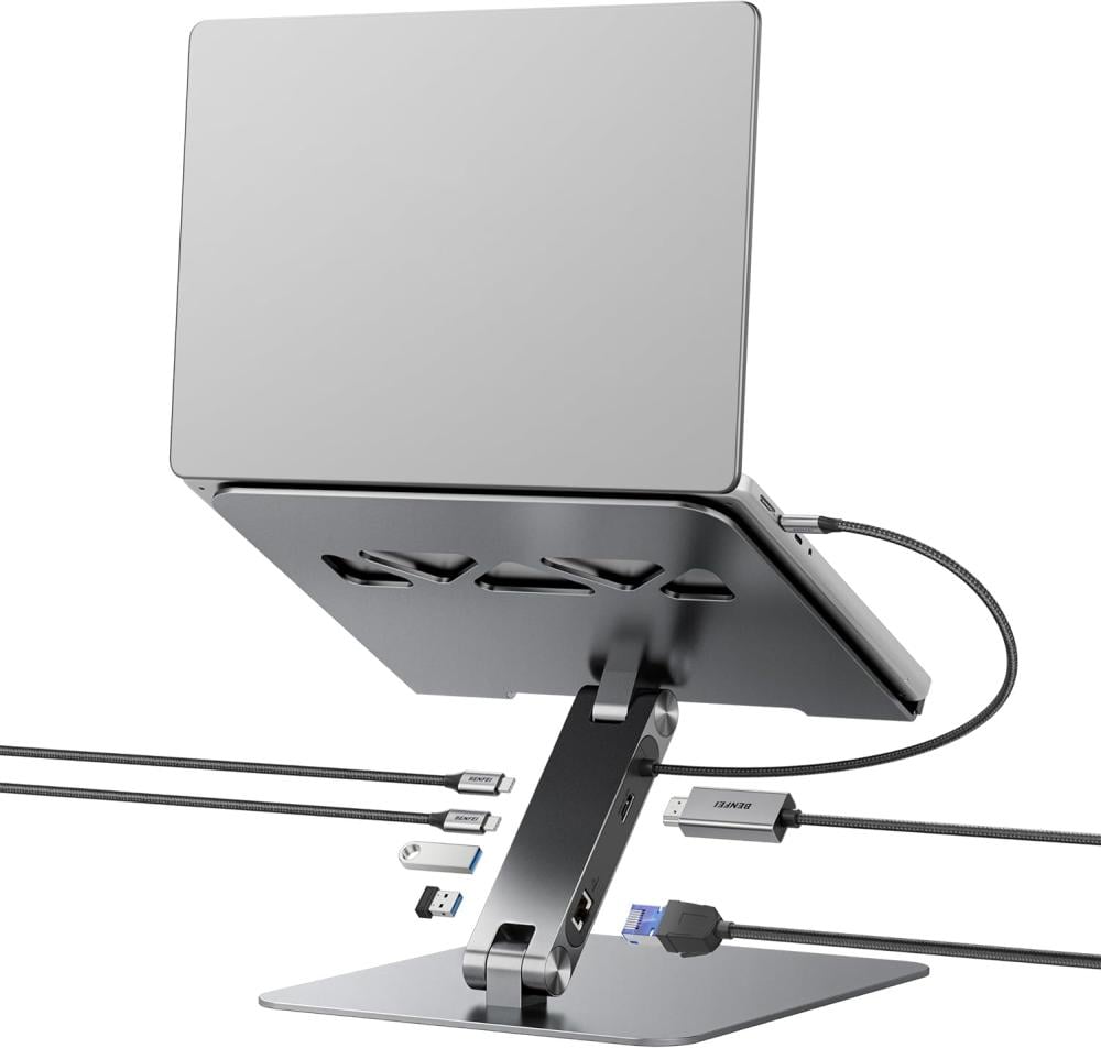 Benfei Type-C 6-in-1 Hub HDMI USB-C RJ45 USB-A PD