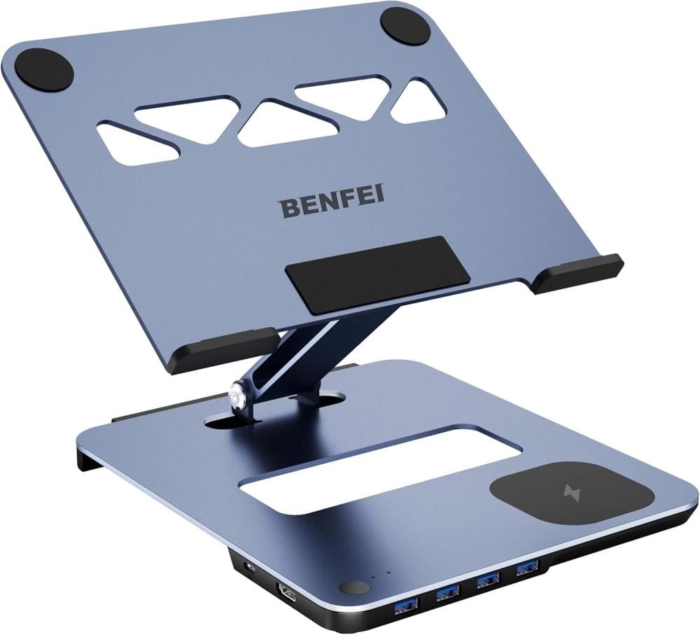 Benfei Laptop Stand with USB C Hub Multi-Function