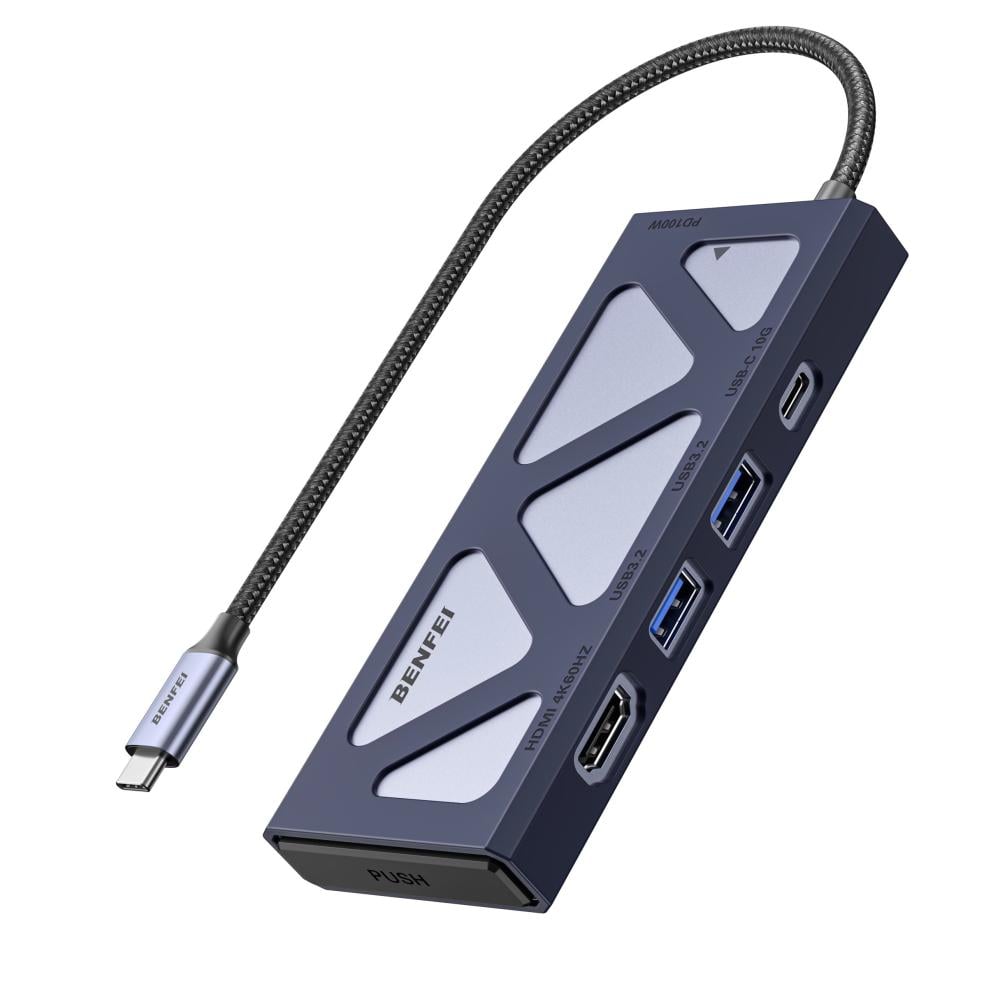 Benfei 389GY M.2 NVMe Enclosure with USB C Hub