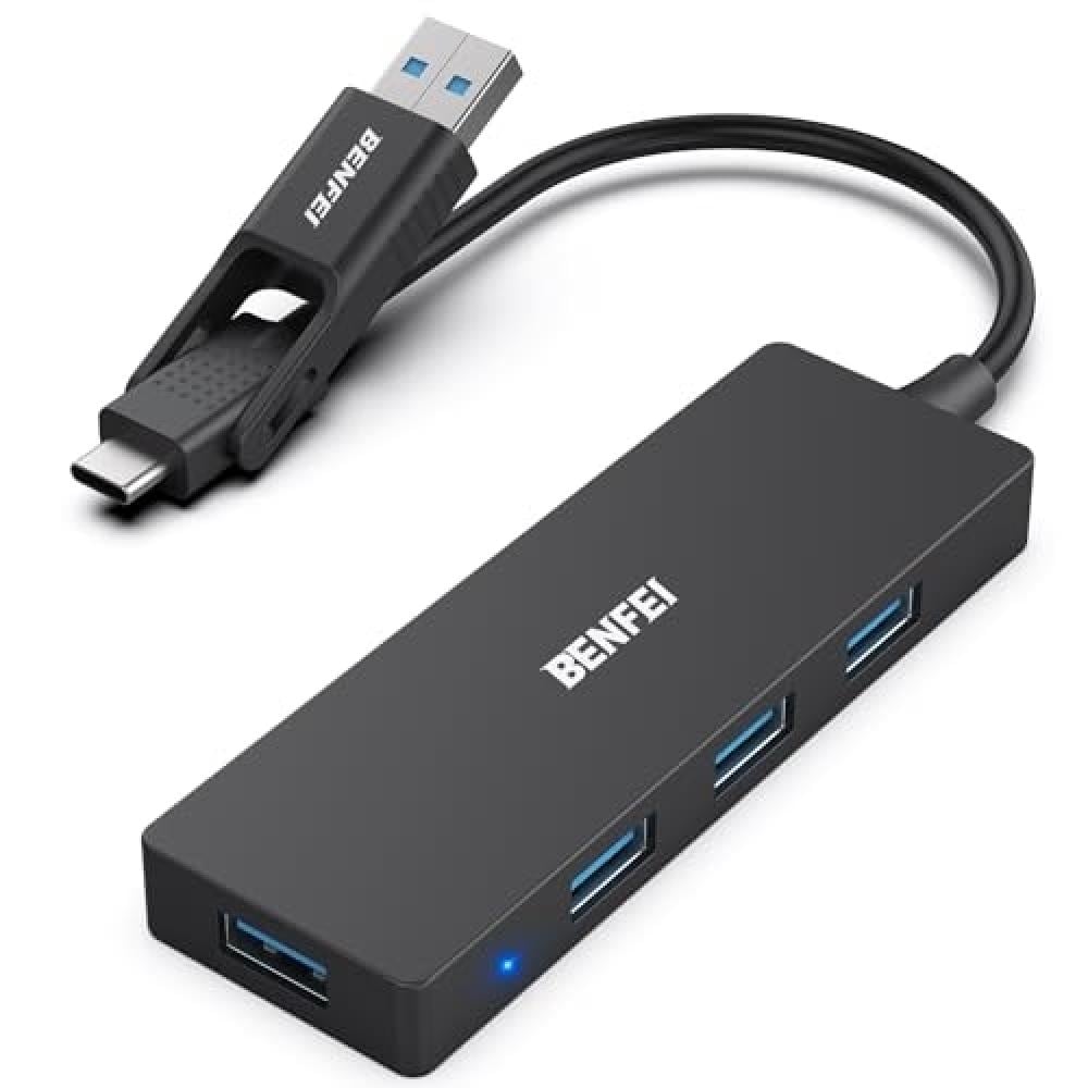 Benfei 4-Port USB 3.0 Ultra Flat Hub