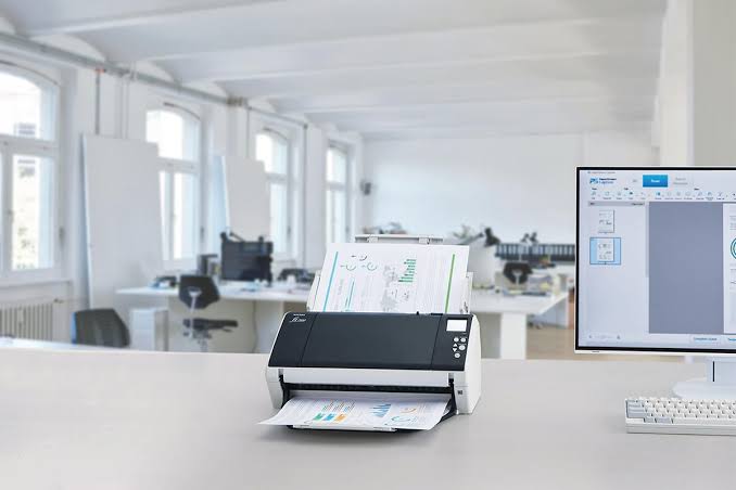 Fujitsu Ricoh fi-7480 A3 Duplex Document Scanner 80ppm 100-Sheet ADF