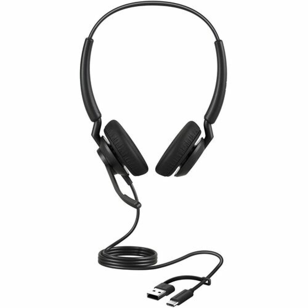 Jabra Engage 40 MS Stereo Headset with Inline Link USB-C and USB-A