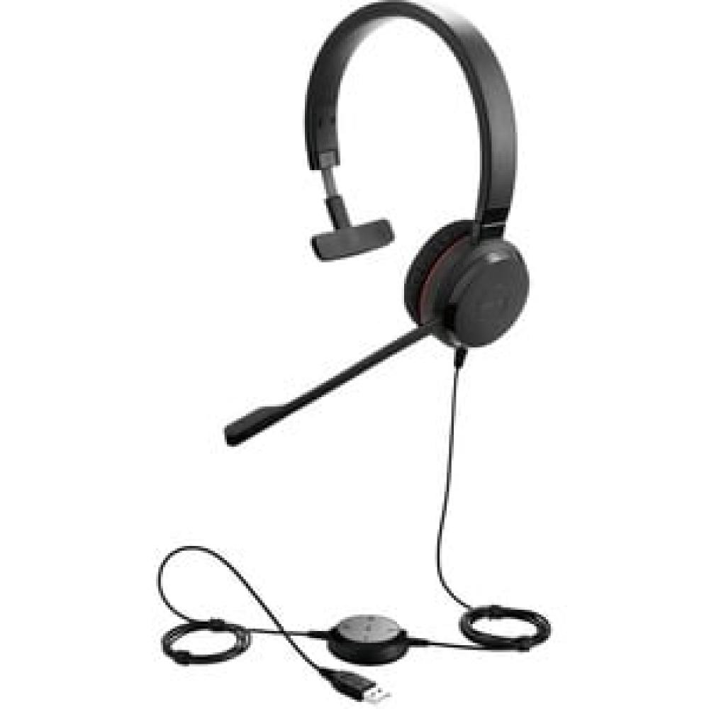 Jabra Evolve 20 SE UC Corded Mono Headset USB-C and USB-A
