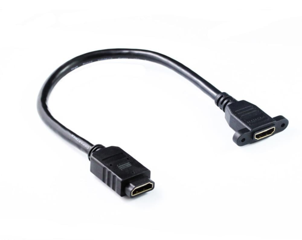 30Cm HDMI Panel Mount Cable Display Adapter