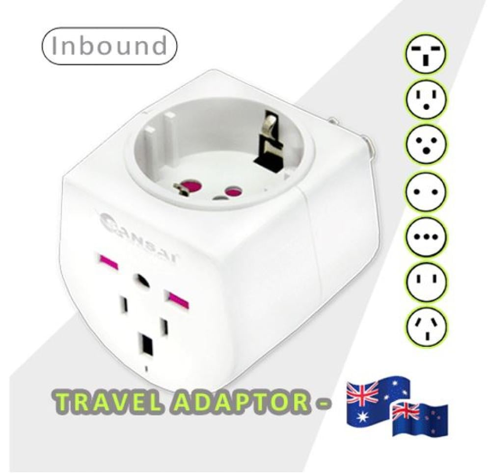 Sansai Universal Travel Adaptor 10A 240V 2400W 50Hz Compatible Fo UPS