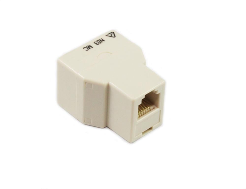 RJ12 6P6C 3 Way Coupler Network Accessories