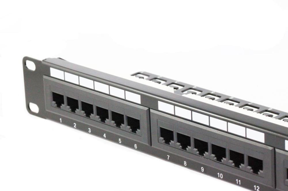 24 Port Cat6 Patch Panel With Cable Network Accessories