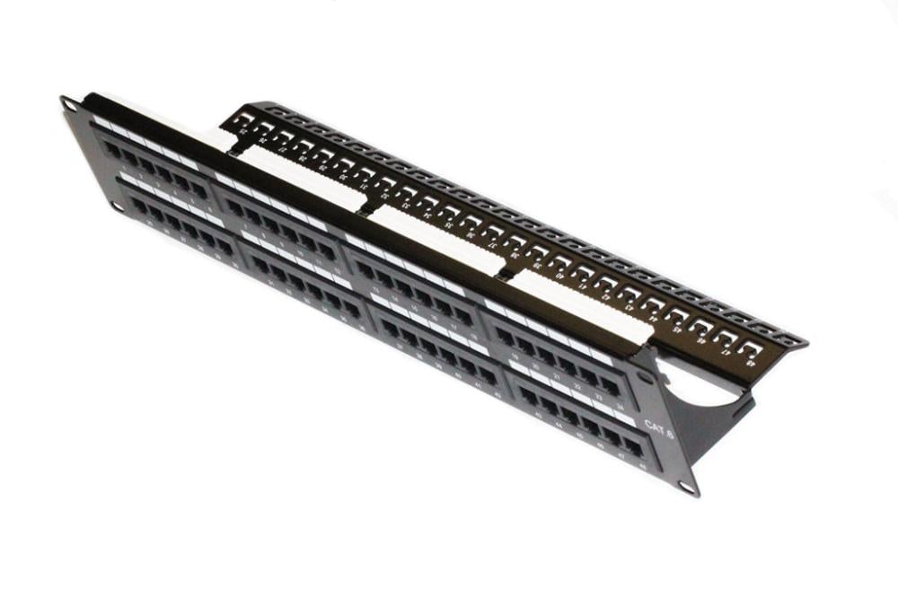 48 Port Cat6 Patch Panel With Cable Network Accessories
