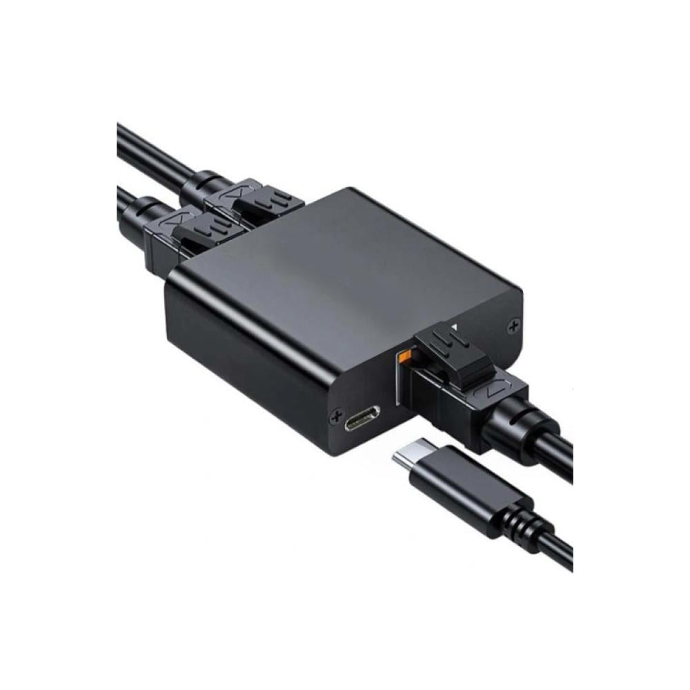 1 In 2 Out Gigabit Ethernet Splitter Hub Network Accessories