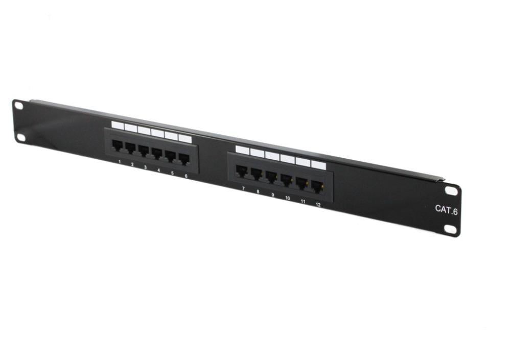 12 Port Cat6 Patch Panel Ul Listed Network Accessories