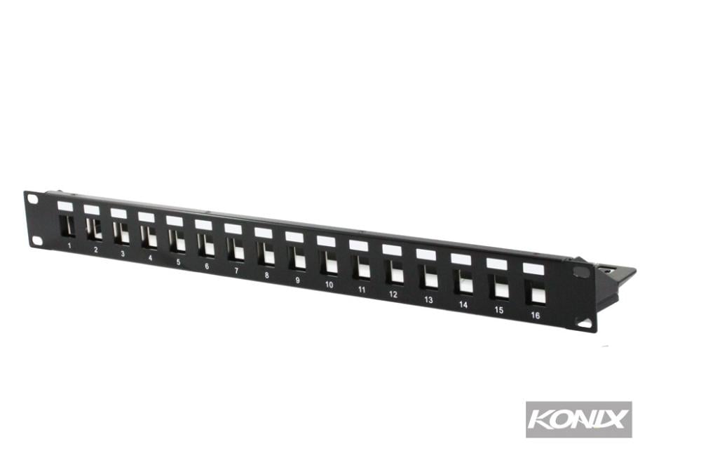 16 Port Unloaded Shielded Patch Panel Network Accessories