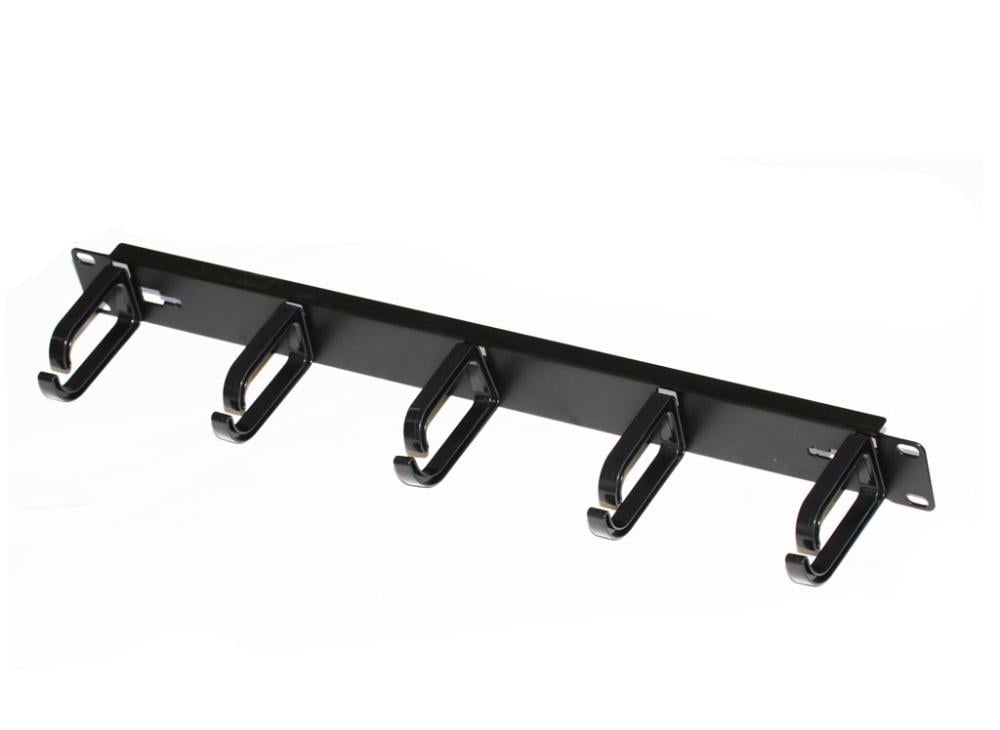 1RU Cable Management Rail With 5 Rings Network Accessories