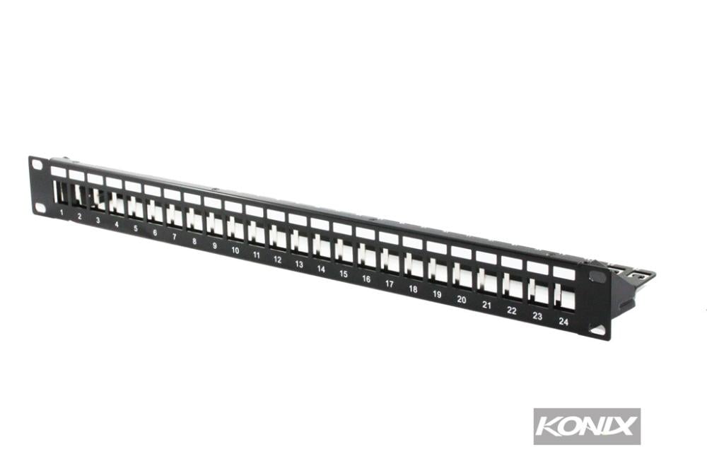 24 Port Unloaded Shielded Patch Panel Network Accessories